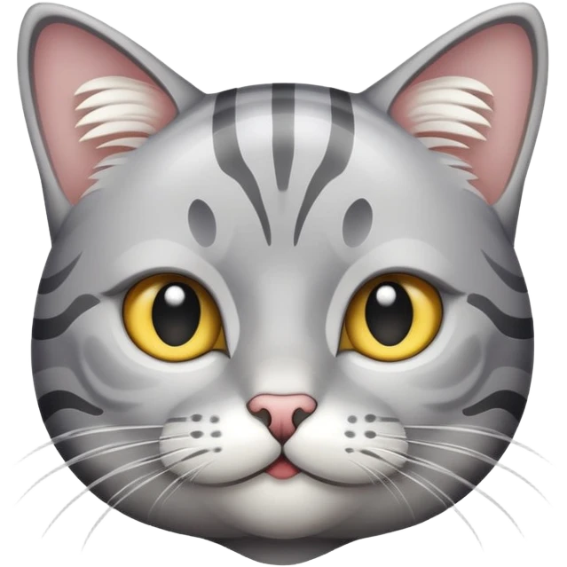 Silver tabby cat  emoji