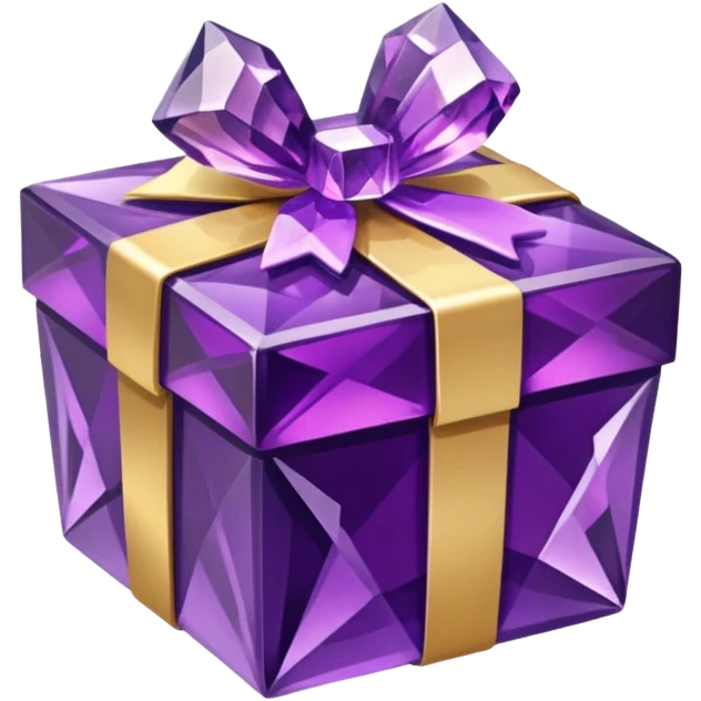  Gift box made of Amethyst emoji