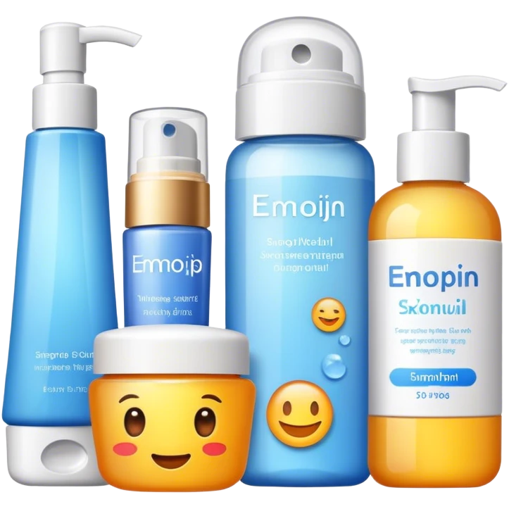 Popular skincare products emoji