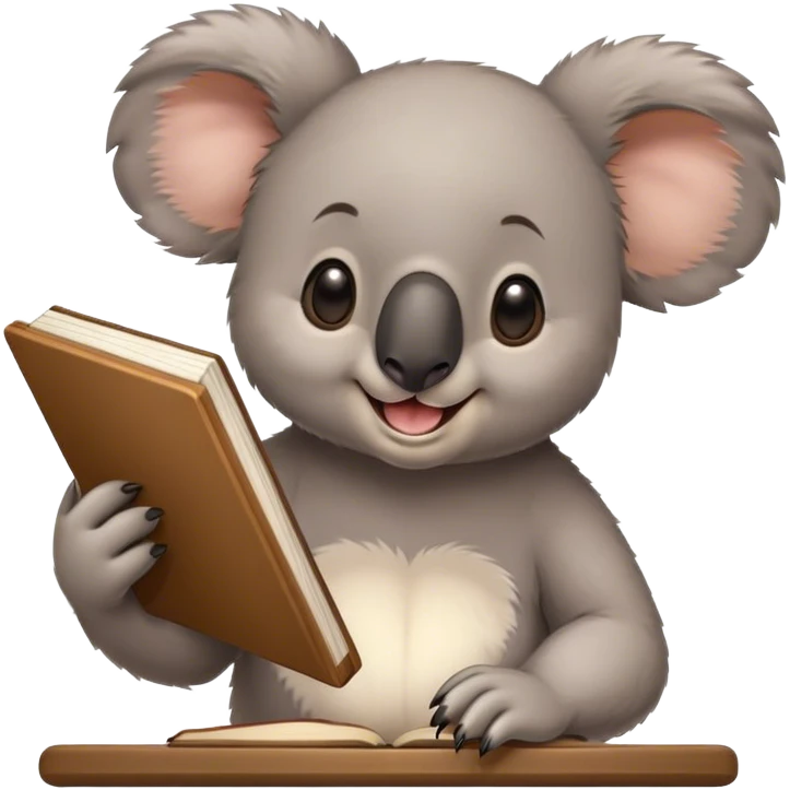 Koala teaching a class emoji