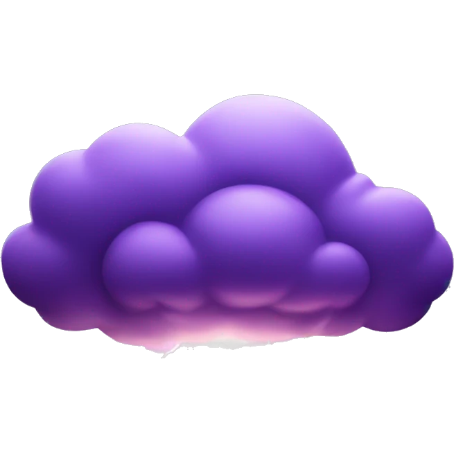 Storm clouds with Purple lighting  emoji