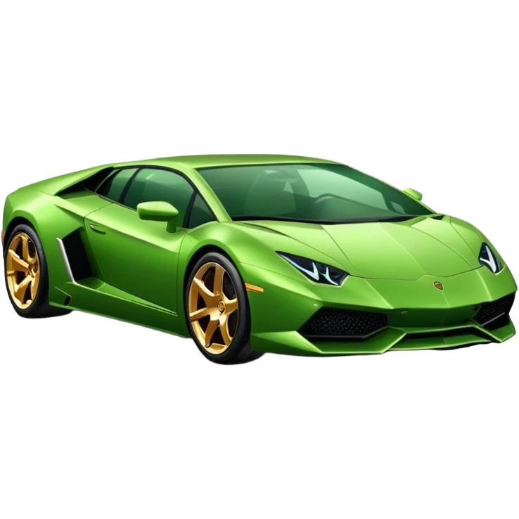 Green lamborghni emoji
