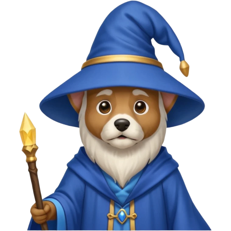 Dog wizard emoji