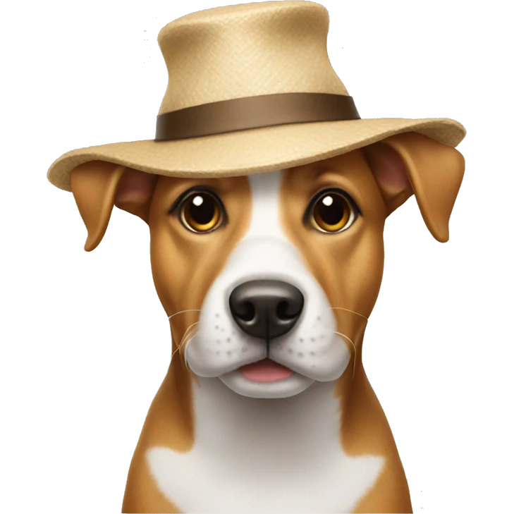 Dog with hat emoji