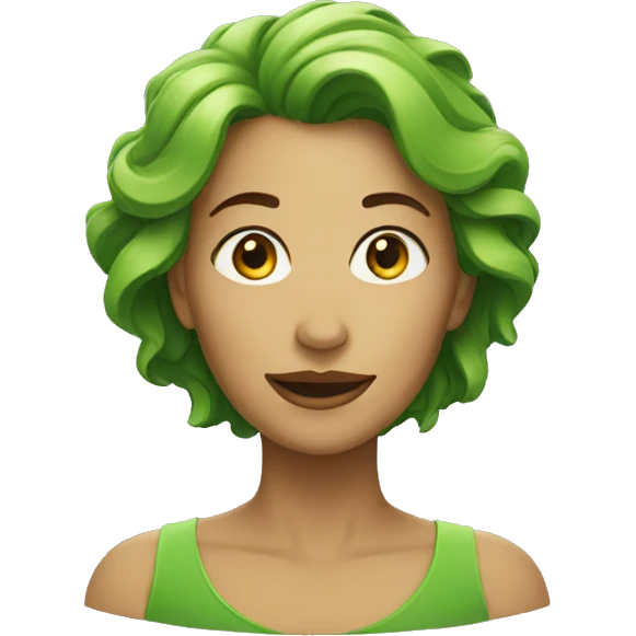 green woman emoji