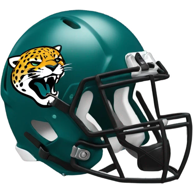 Jacksonville jaguars black football helmet emoji