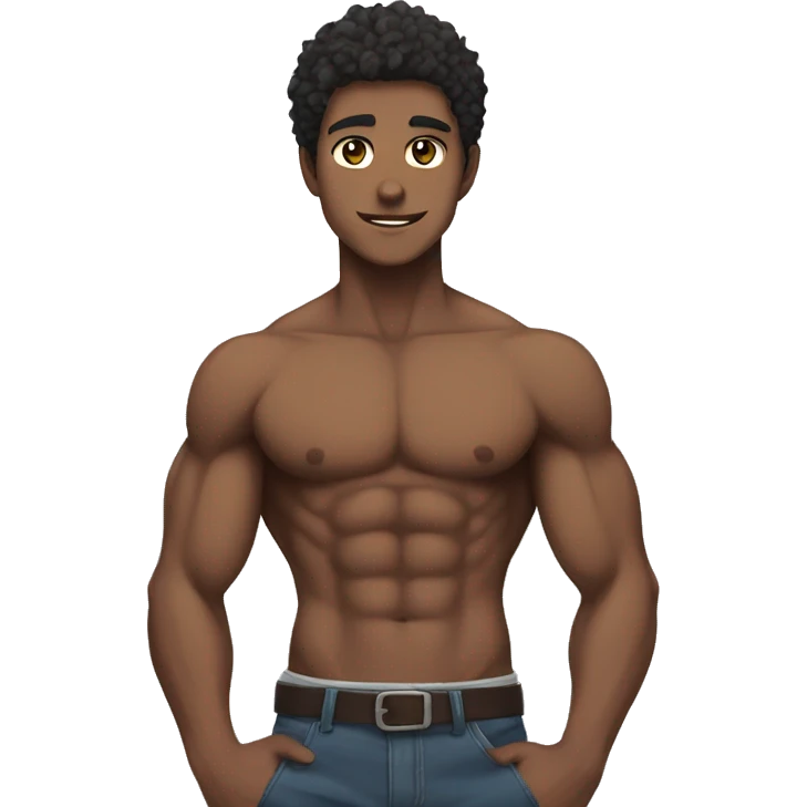 anime guy with abs emoji