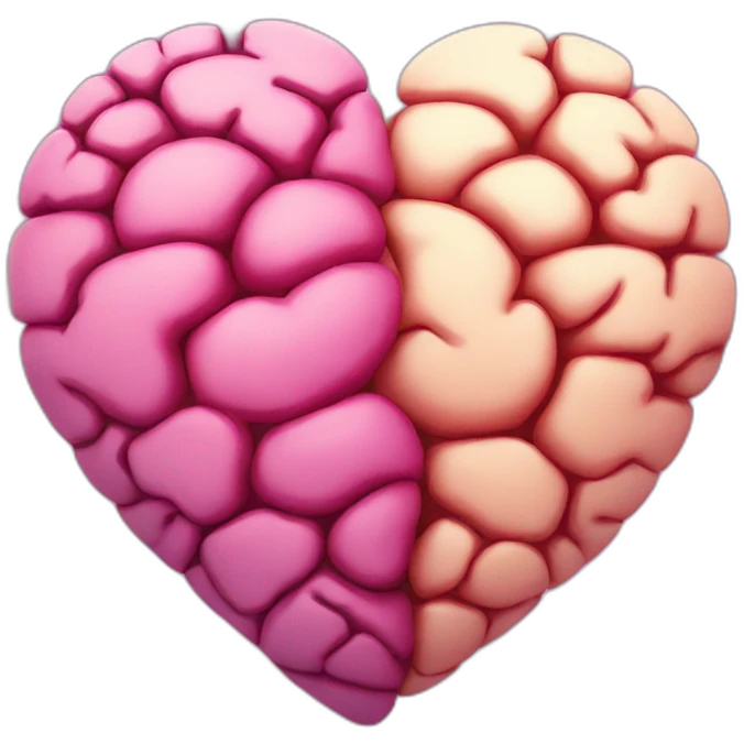 heart and brain emoji