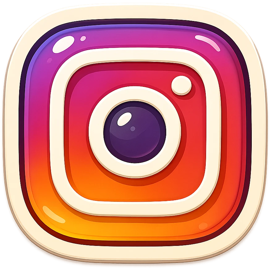 instagram post icon, cartoon style sticker, simple and clear, no text emoji