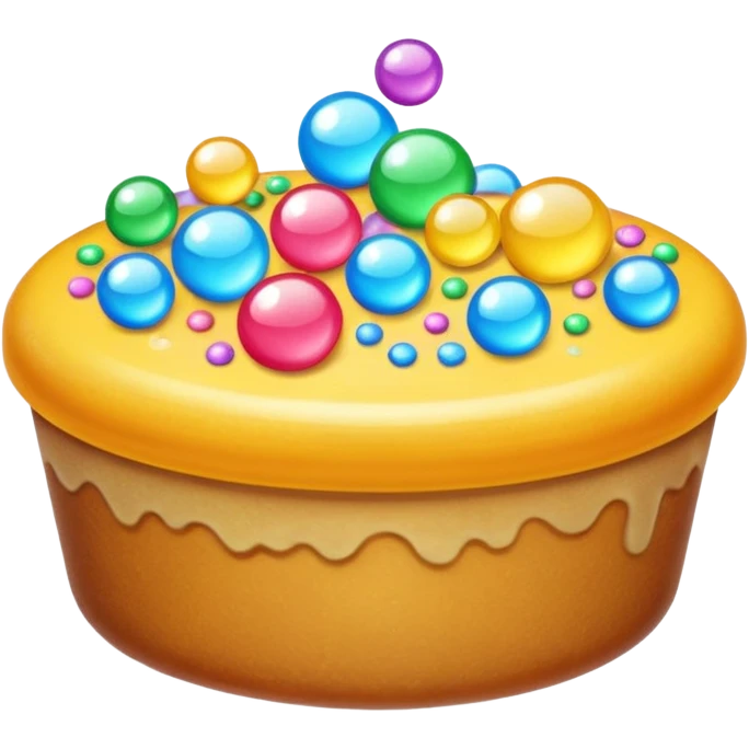 Sprinkles and bubbles emoji