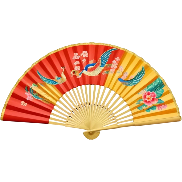 Chinese fan emoji