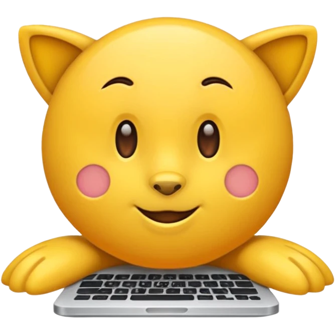 Программист за компьютером emoji