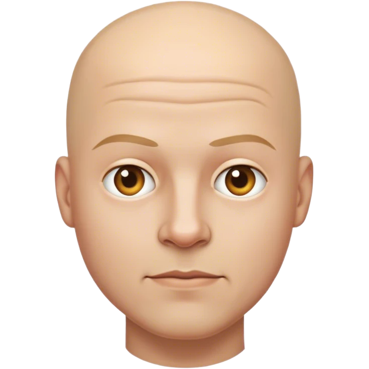 Bald man emoji