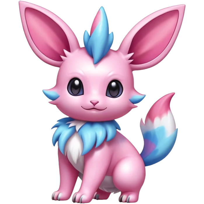 Shiny Exotic Sylveon-Skitty-Nidorino-Hybrid-Creature emoji