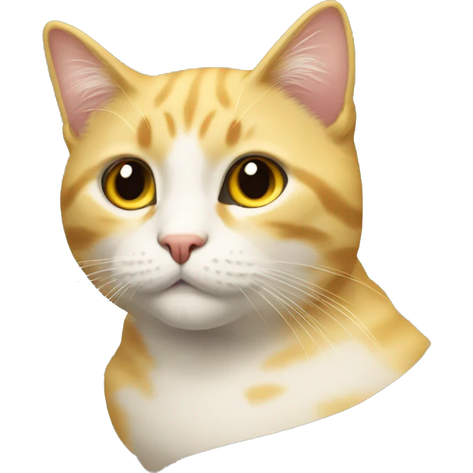 Gato dourado sambando emoji