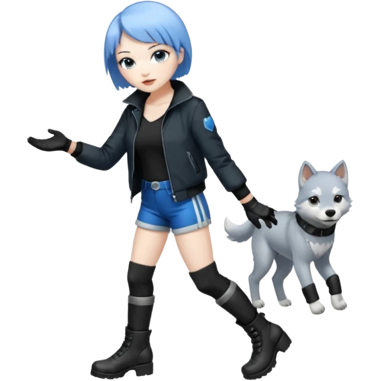 Silver wolf from Honkai star rail emoji