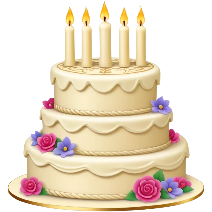 Sleeping beauty’s birthday cake emoji