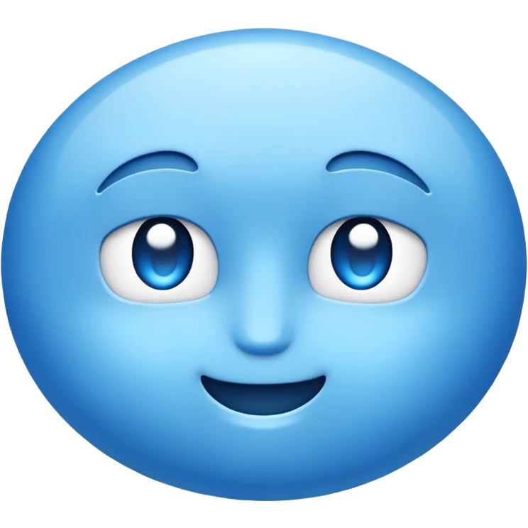 Blue emoji