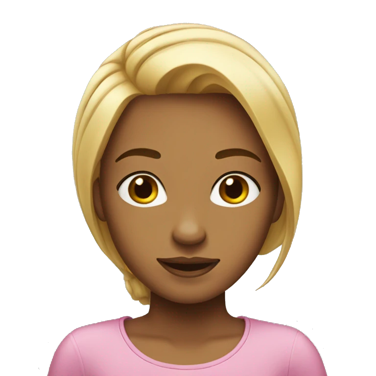 Fille cheveux lisses emoji