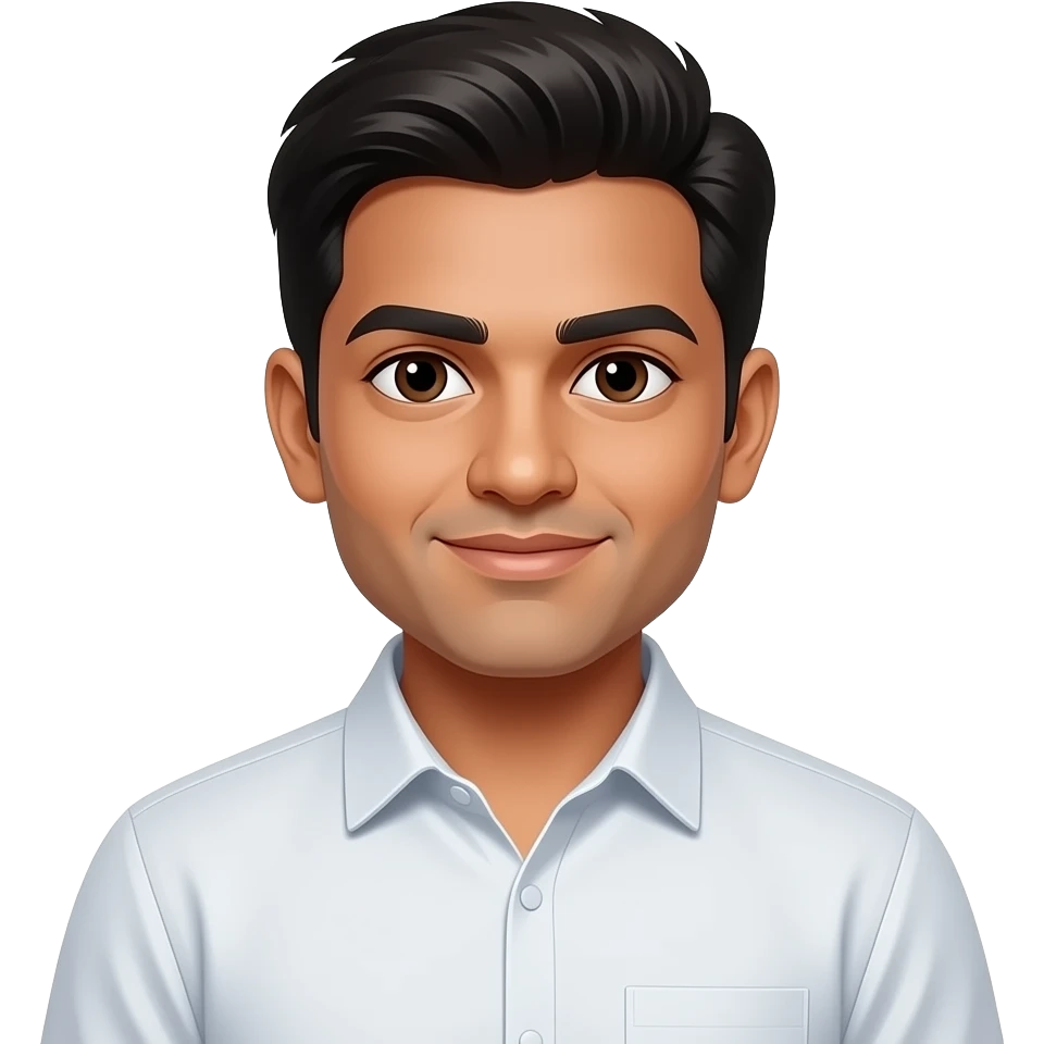 indian male, fair complexion emoji