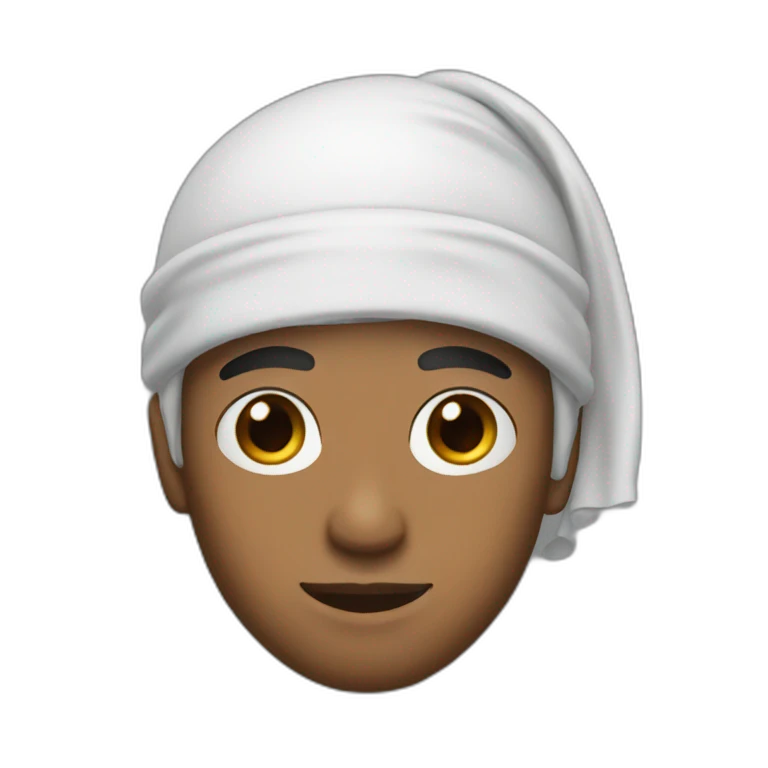 Homme avec un durag emoji