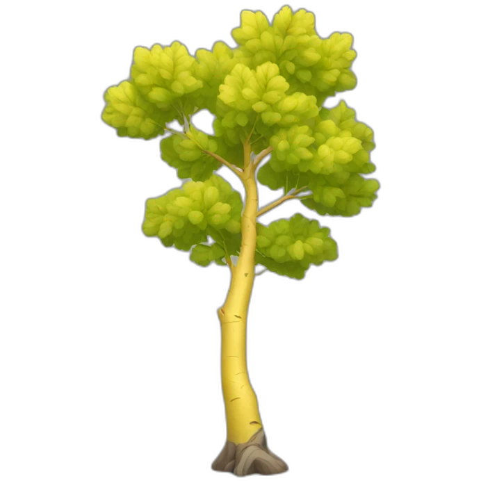 yellow aspen tree emoji