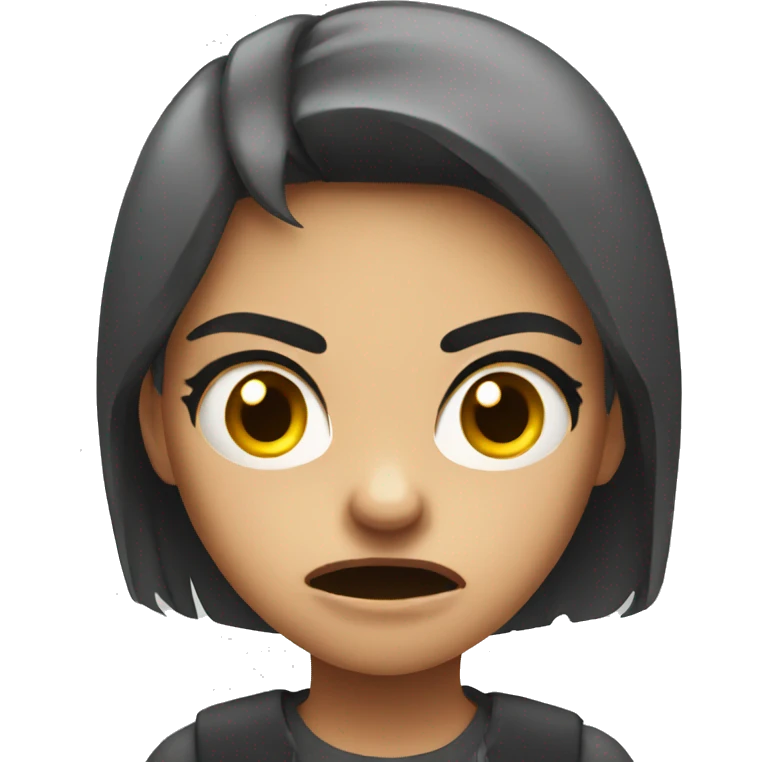 Angry girl face  emoji