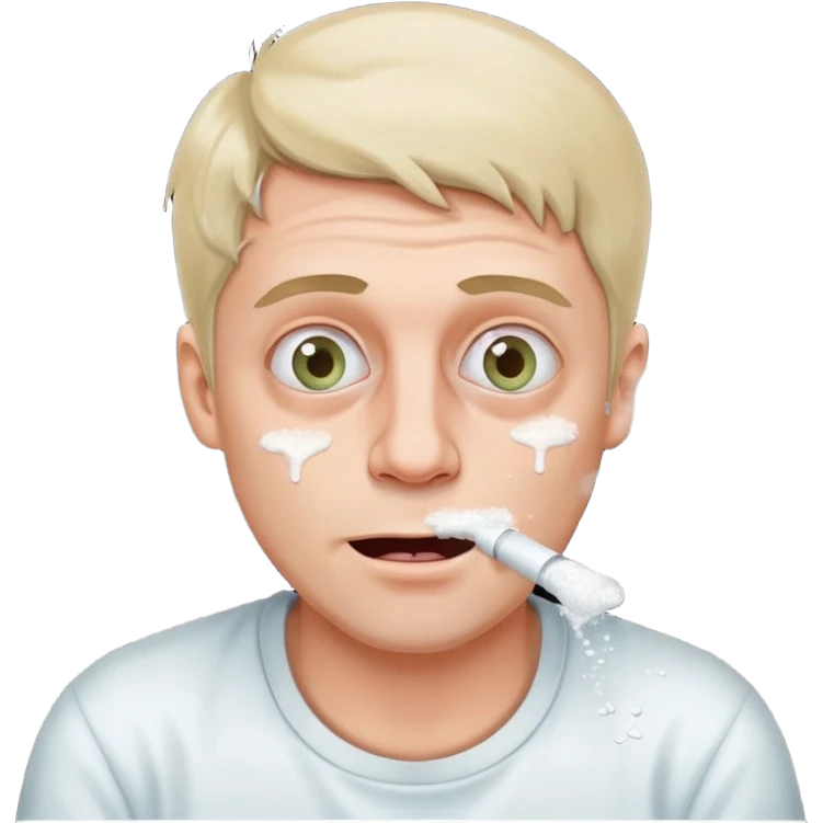 Guy snorting cocaine emoji emoji
