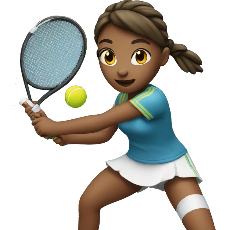 A girl playing tennis  emoji