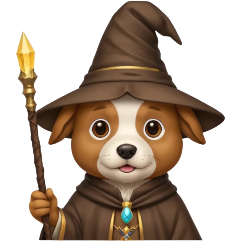 Dog wizard emoji