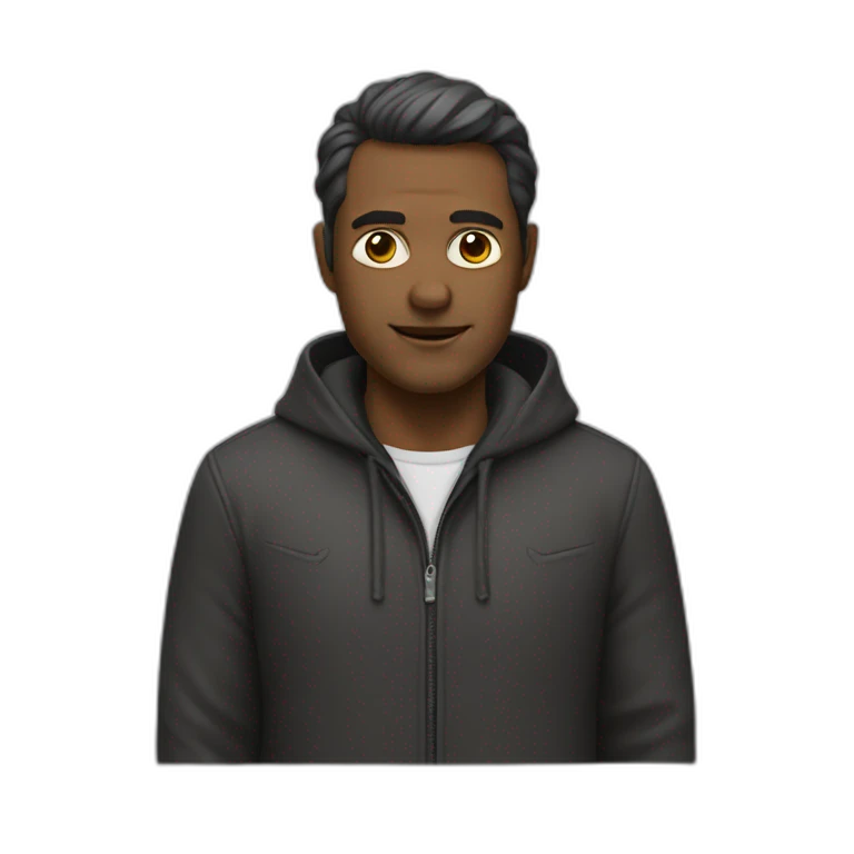 un homme chauve emoji