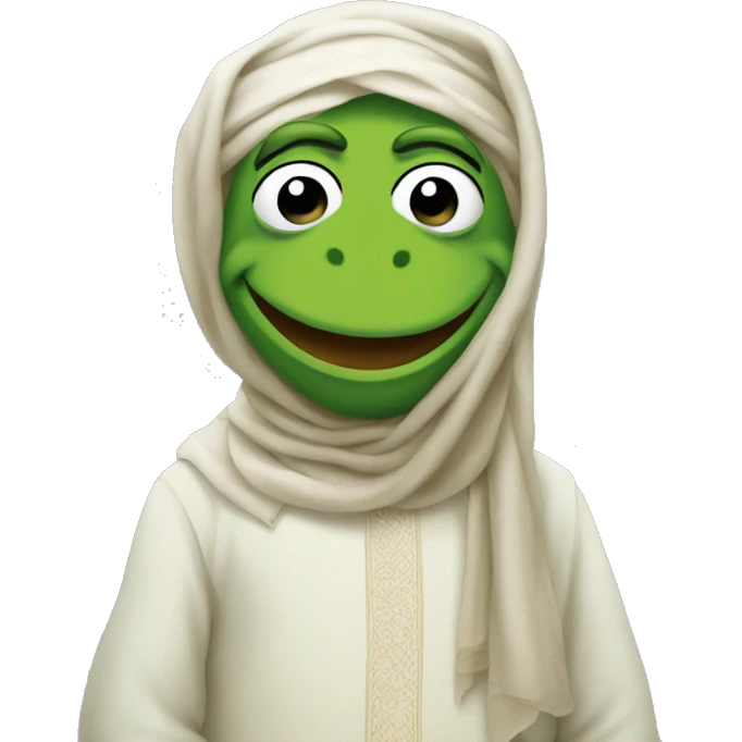 kermit the frog as a muslim emoji