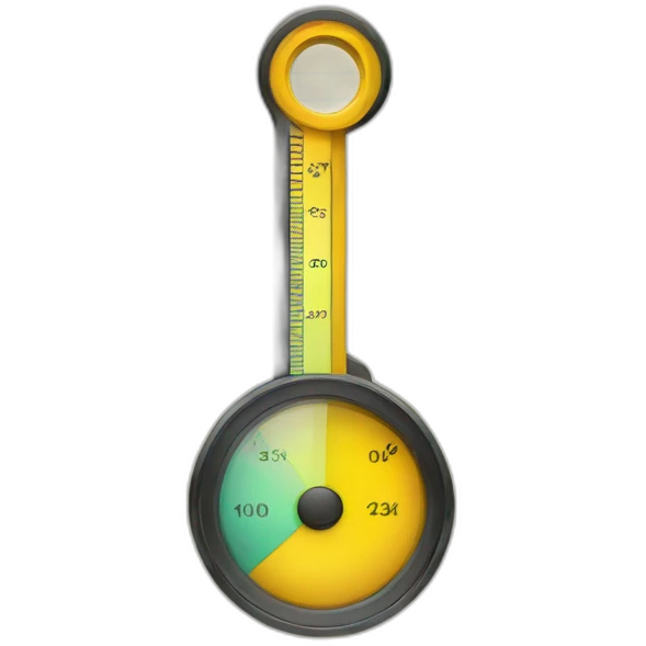 Geometric Measuring meter emoji