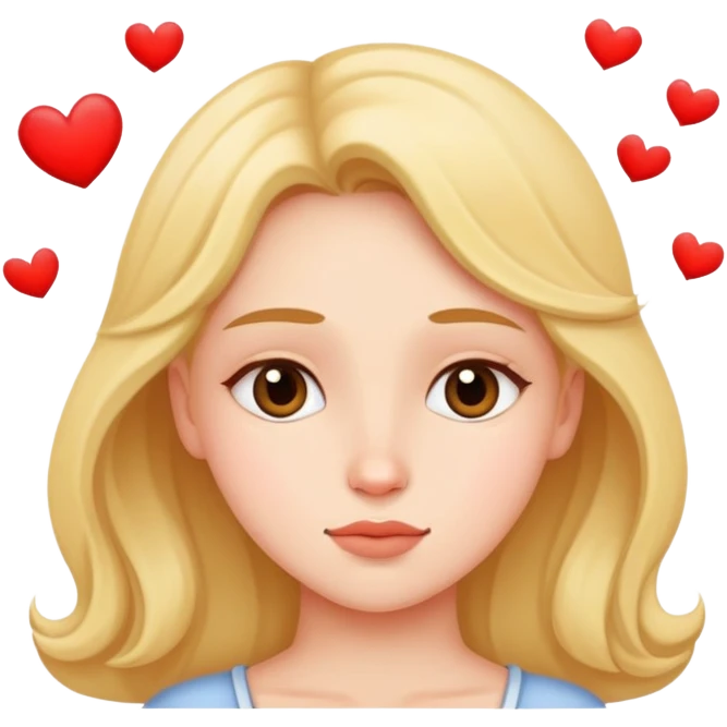 a girl dreaming about love emoji