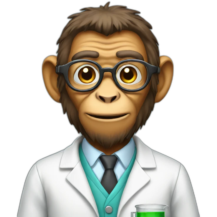 monkey scientist emoji
