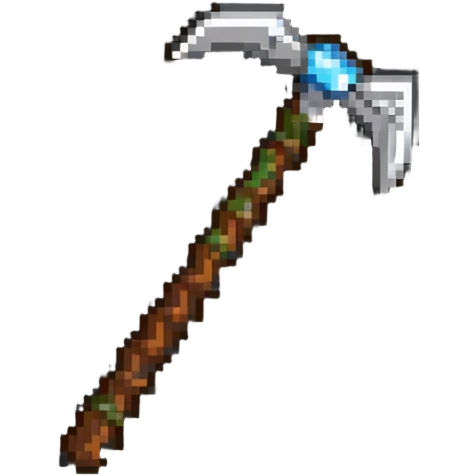 wooden pickaxe from Minecraft emoji