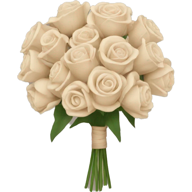 Beige asthetic Bouquet of flowers emoji