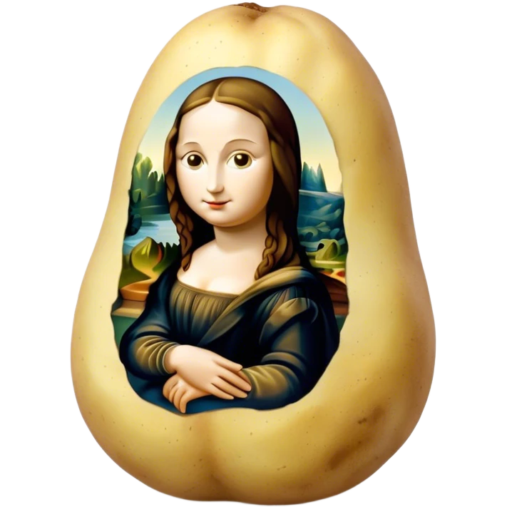 mona lisa potato art emoji