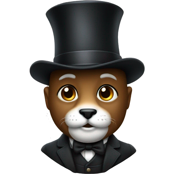 Shar with tophat emoji