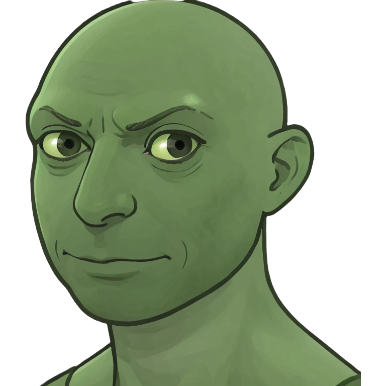 bald man with head sticking out of toilet  emoji