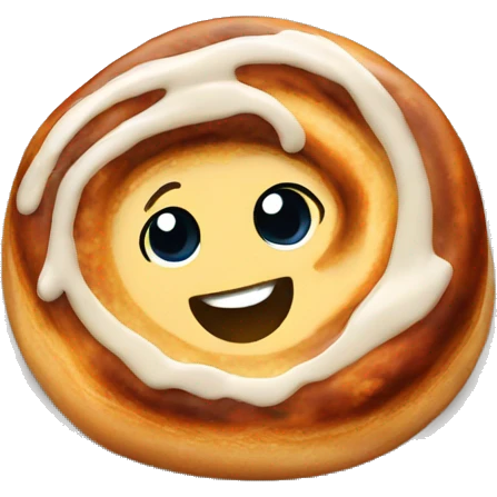 A cinnamon roll  emoji