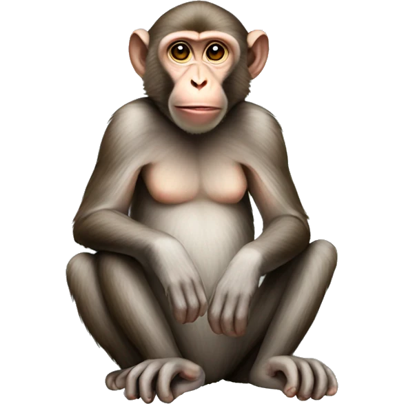 macaque sitting emoji