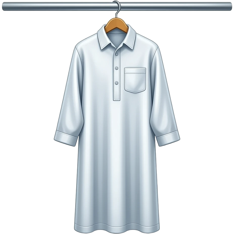 long arab dishdasha in hanger emoji