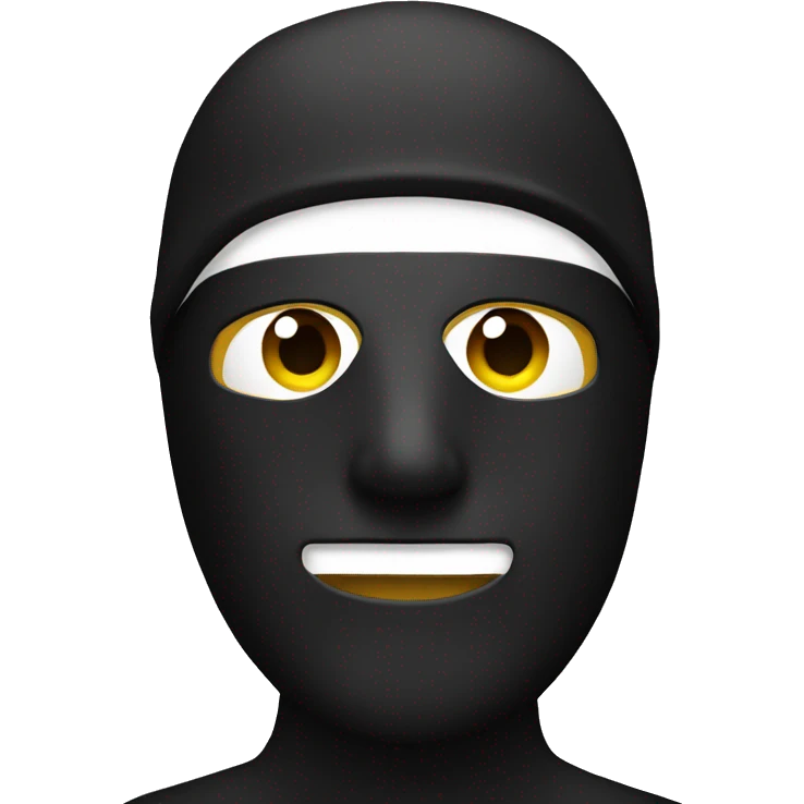 man with ski mask emoji
