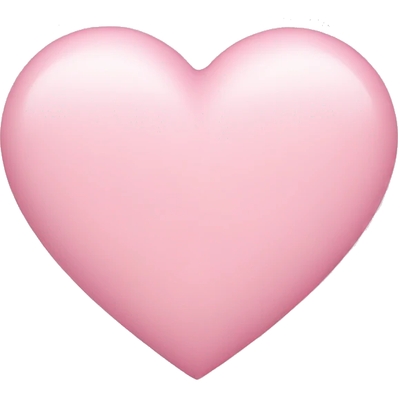 Pastel pink heart  emoji