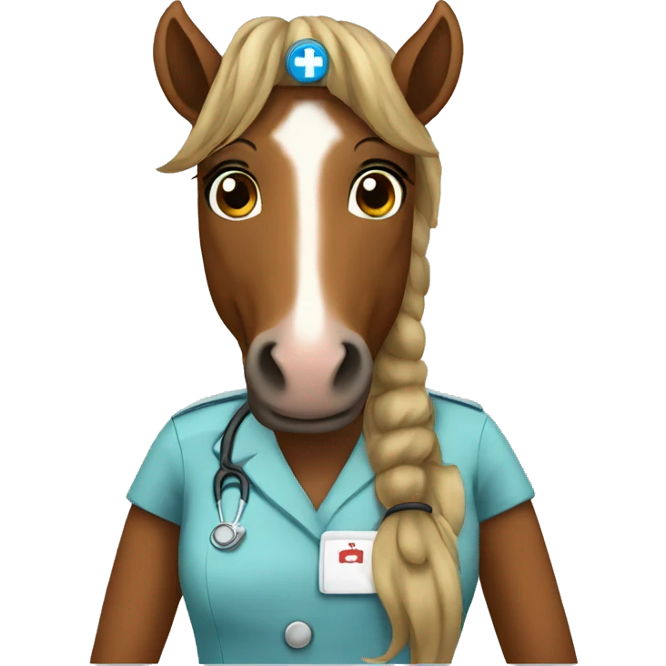Horse nurse emoji