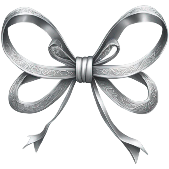 Silver bow  emoji