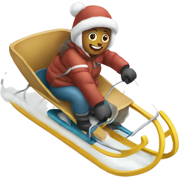 sledding  emoji