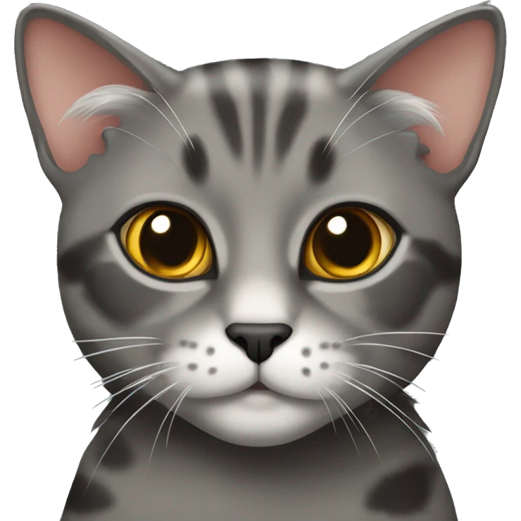 Grey Tortoiseshell cat emoji