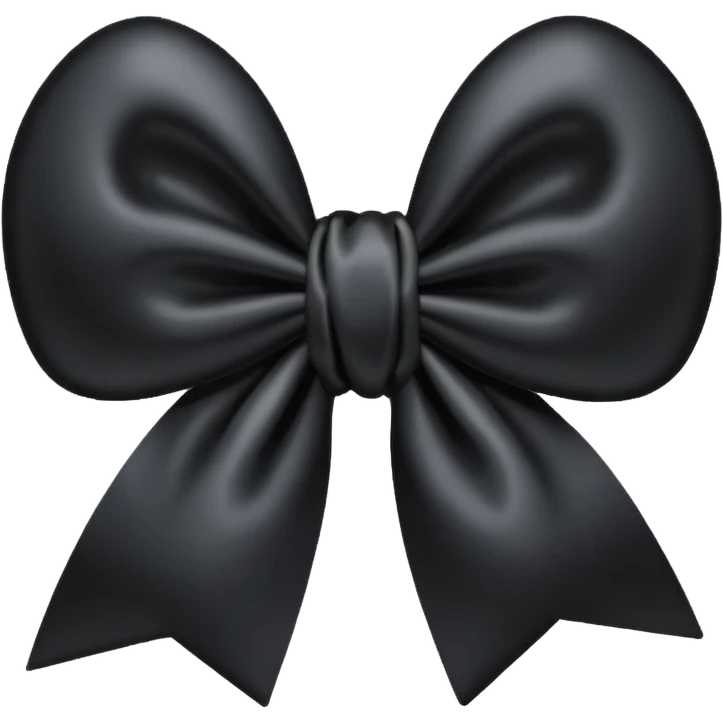 Black heart with black bow emoji